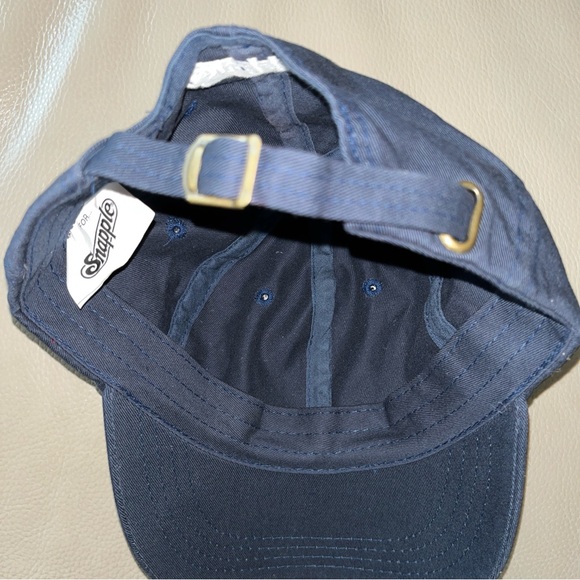 New SNAPPLE BASEBALL CAP HAT NAVY COTTON Adult One Size Unisex adjustable strap - Picture 11 of 13